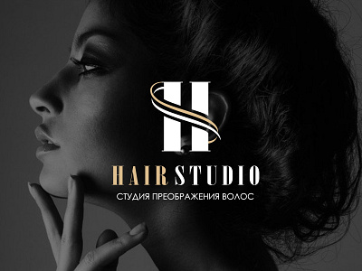 Logo for HAIR STUDIO branding design graphic design logo vector