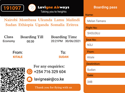 Boarding pass #dailyui #day24