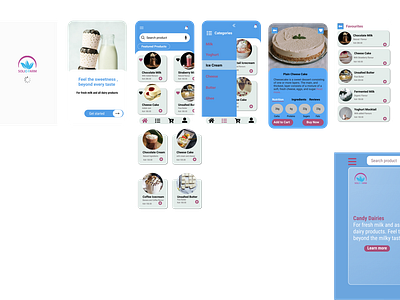 I did a simple UI for a dairy products E-commerce app.