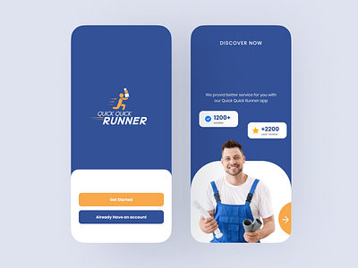 Quick Runner App UI UX Design