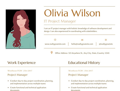 resume design branding design graphic design illustration