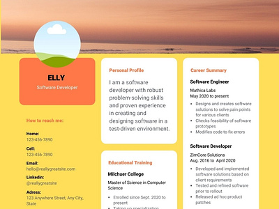 resume design 2