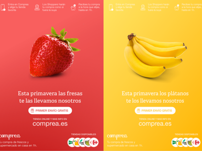 Fruit based posters for Comprea