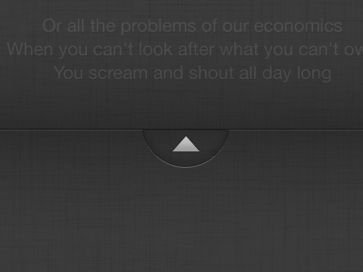SingIt! Slide up to show favs from lyrics app mobile iphone music sing lyrics slide