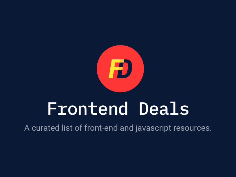 Frontend Deals logo resources js frontend