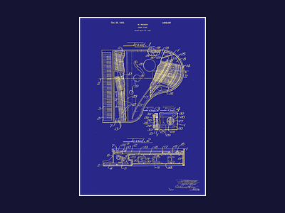 Piano Patent Poster