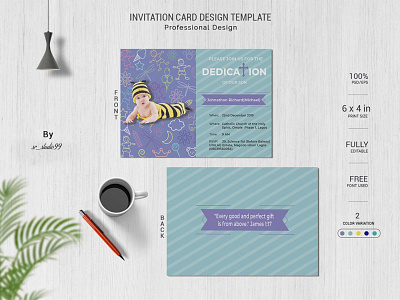 INVITATION CARD DESIGN birthday branding business church design eddm flyer illustration invitation logo postcard poster product typography vector
