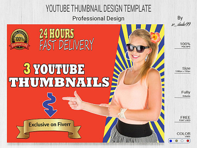 YOUTUBE THUMBNAIL DESIGN birthday branding business church design flyer illustration logo photoshop psd thumbnail vector youtube