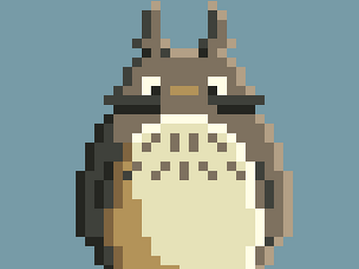 "Totoro" Pixel art character design pixel art