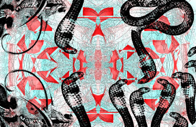 Snake Orgy pseudo3d skulls snakes