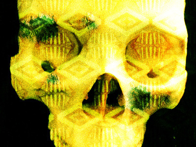 Gold Skull photoshop pixelmator
