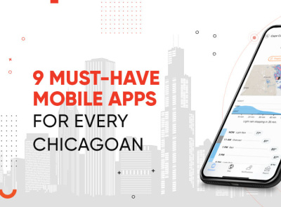 9 MUST-HAVE MOBILE APPS FOR EVERY CHICAGOAN app branding design illustration logo mobile typography ui ux vector