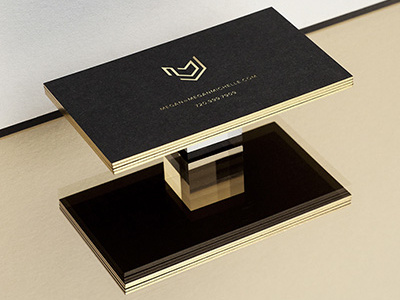 Megan Michelle apparel brand business company elegant gold logo lux mark monogram symbol woman