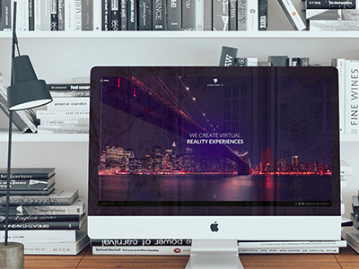 Redstone VR - website app brand business city logo modern movie page photo responsive site web