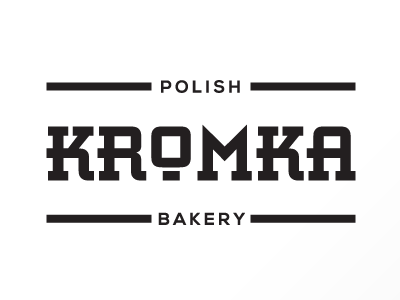 Kromka Bakery logo bakery brand business company crest food identity logo mark monogram shape symbol