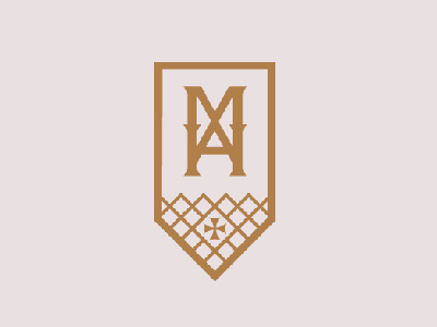 MAH logo design brand business company crest identity logo mark monogram museum old shape symbol