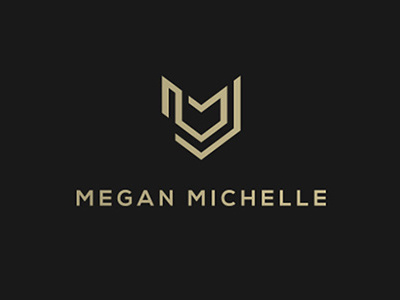 Megan Michelle logo brand business company corporate crest fashion identity logo mark monogram shape symbol