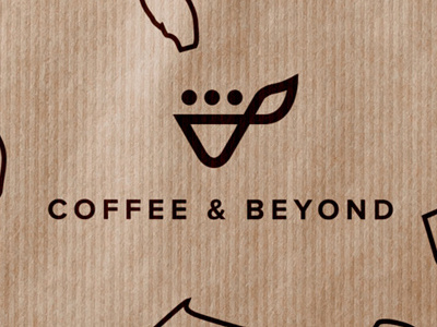 Coffee and Beyond logo brand business company crest cup food identity logo mark monogram shape symbol
