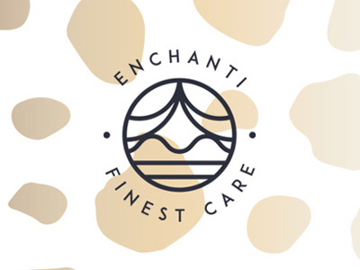 Enchanti logo beauty brand business company cosmetic crest identity logo mark monogram shape symbol