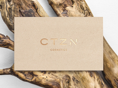 CTZN identity brand business company cosmetic crest gold identity logo mark monogram shape symbol