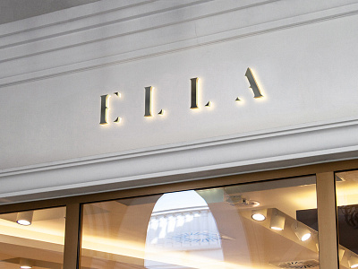 ELLA logo brand business company corporate crest fashion identity logo mark monogram shape symbol