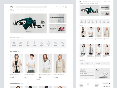 Ecommerce Website Home Page