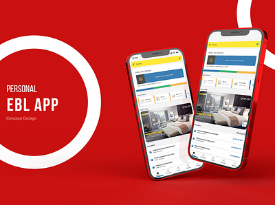 EBL Sky-banking Redesign app branding design ui