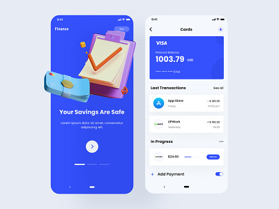 Finance Mobile app UI Design