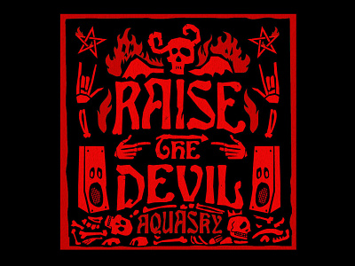 Raise The Devil branding design illustration typography