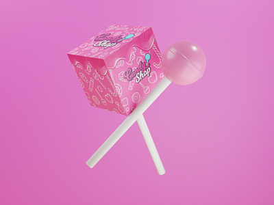 Candy Shop Lollipop 3D Model (Blender)