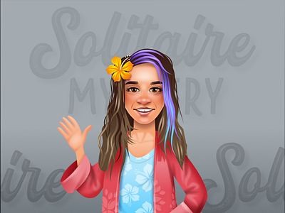 Solitaire Mystery - character design - teen