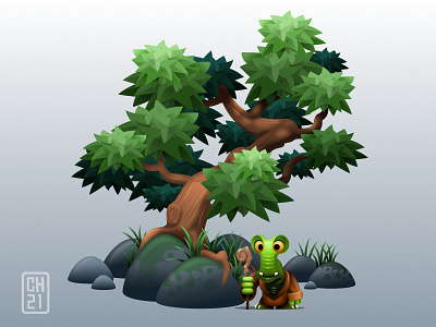 Tree concept - to go with a character - vectors