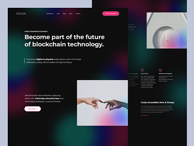 Blockchain as a Service Landing Page