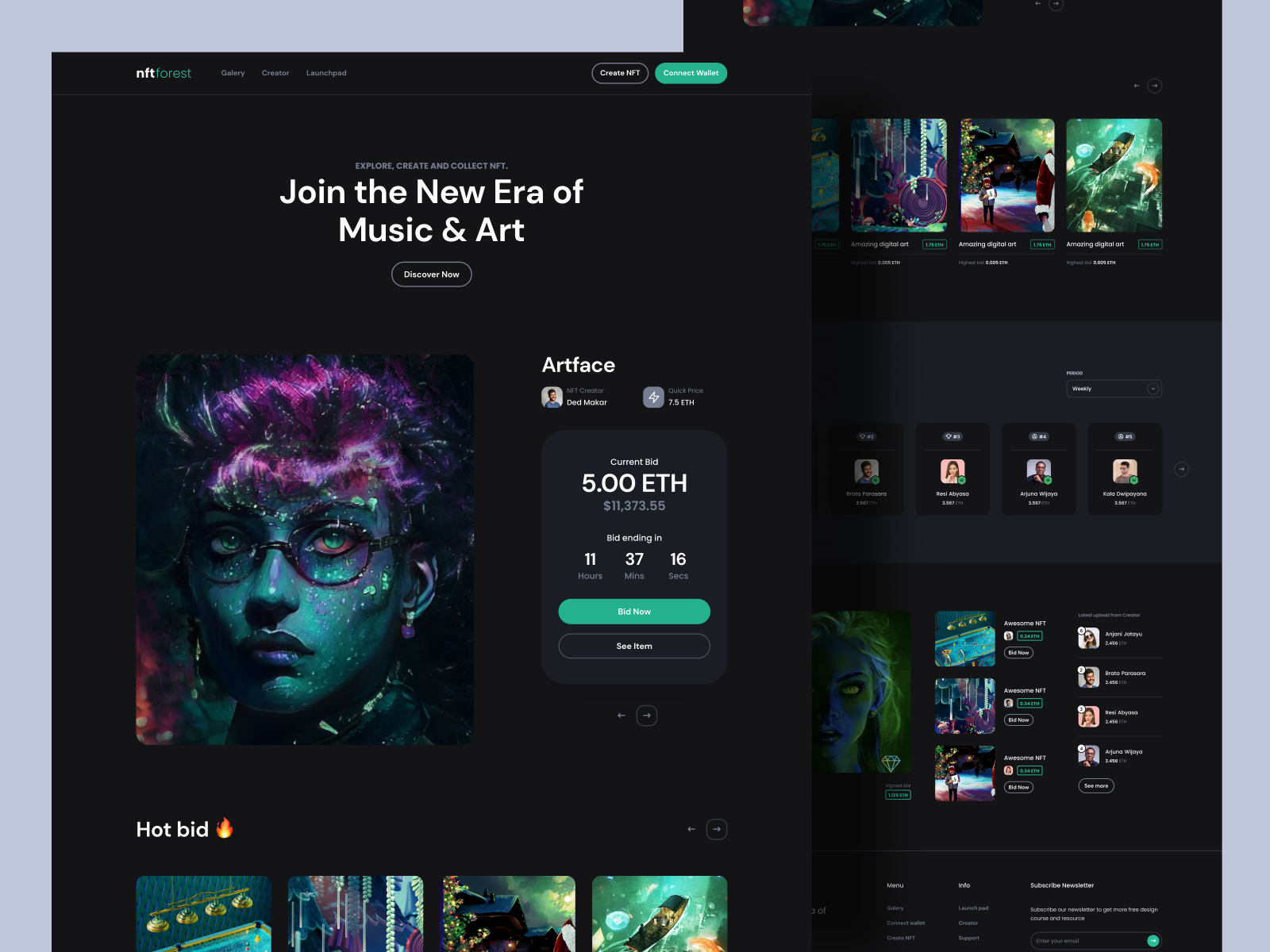 NFT Marketplace Exploration by Dendra for Morva Labs on Dribbble