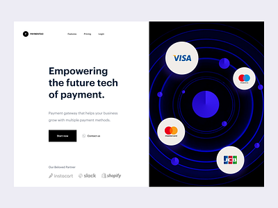 website design: landing page