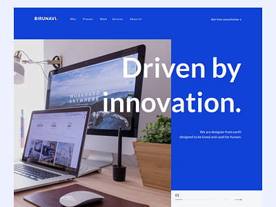 Design Studio Landing Page agency branding clean design design studio ideas innovation landing page minimalism simple ui ui ux website