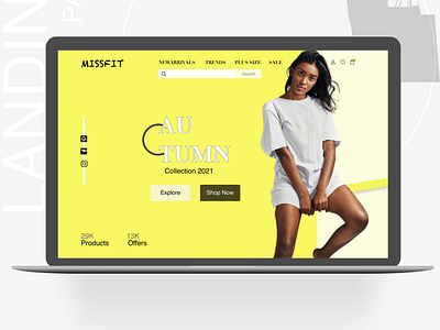 MissFit - Webdesign Landing page