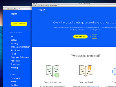 oozled Sneak Peak 2 design oozled ui web design website