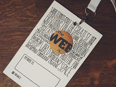 The Web Is... Lanyards drawing graphic design handdrawn illustration lanyard lettering print