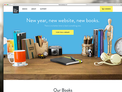 Five Simple Steps Re-Design books design fivesimplesteps library web design website