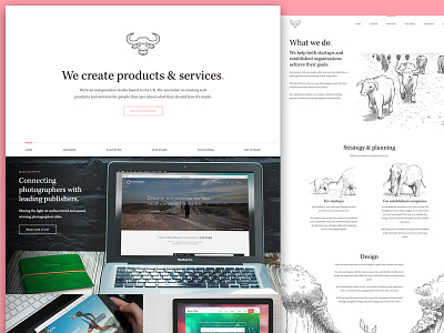 No Divide 2.0 agency app design homepage portfolio web design