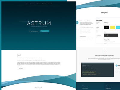 Astrum Marketing Site astrum home page landing page marketing site