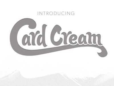Introducing Card Cream business crads card cream graphic design web web design website