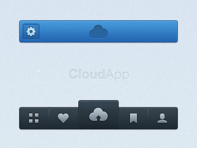 CloudApp iOS app blue cloud cloudapp icon ios re design