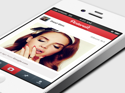 Pinterest iOS app design ios iphone pinterest re design ui