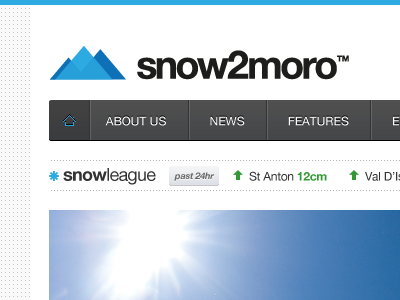 snow2moro Header clean header navigation simple ui web