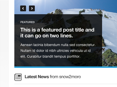 snow2moro Featured featured icon news post ui web