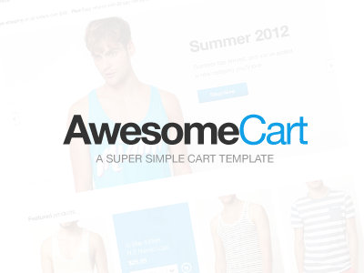 Free AwesomeCart Design (PSD) ecommerce free free psd freebie psd shop ui web website