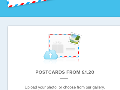 Postcard Icon cloud mail postcard ui web