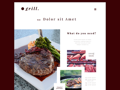 .grill — Recipedetails Page food web webdesign